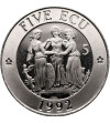 Great Britain. 5 Ecu 1992, Three Graces