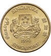 Singapore. 5 Dollars 1990, 25th Anniversary of Independence