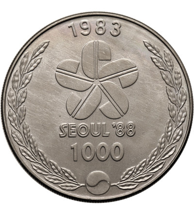 South Korea. 1000 Won 1983, 1988 Olympic Games in Seoul