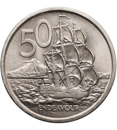 New Zealand. 50 Cents 1969, 200th Anniversary Captain Cook's Voyage