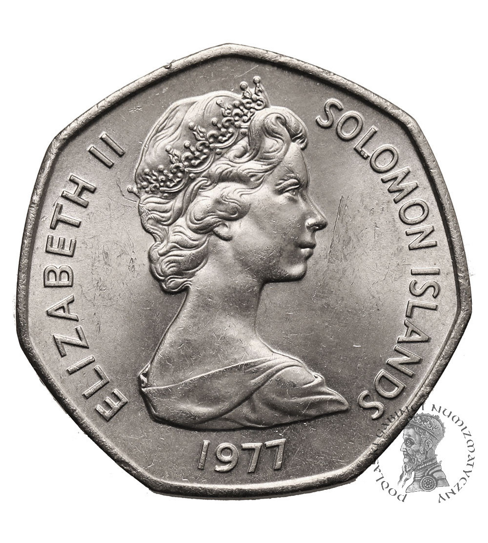 Solomon Islands. 1 Dollar 1977, Elizabeth II