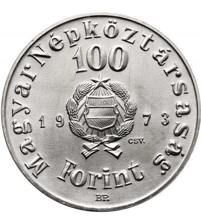 Hungary. 100 Forint 1973, 150th Anniversary of the Birth of Sándor Petőfi