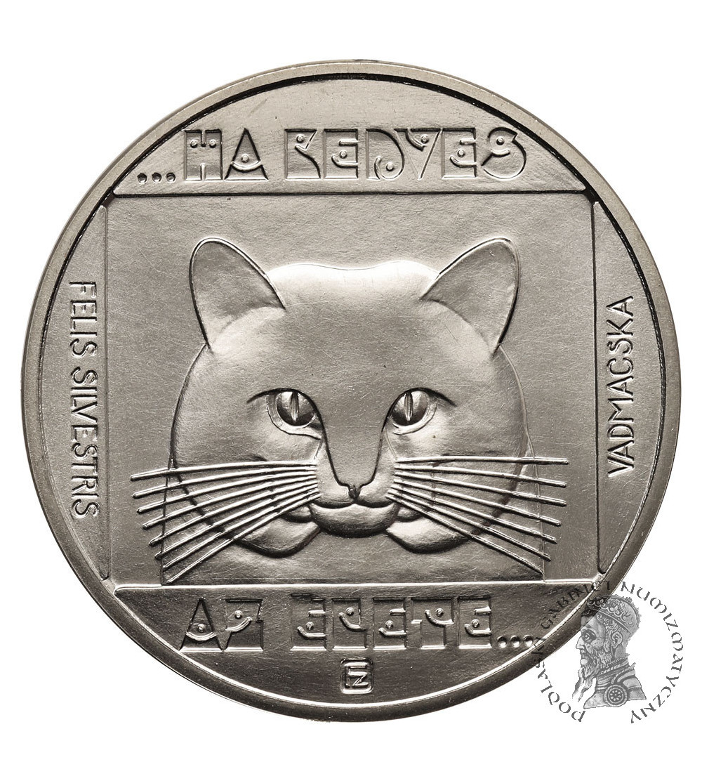 Hungary. 100 Forint 1985, Wildlife Conservation - Wildcat