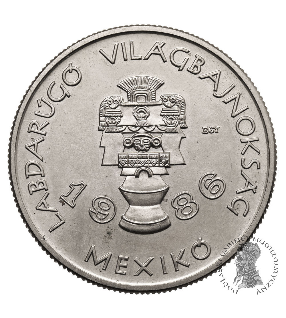 Hungary. 100 Forint 1985, World Cup 1986 - artifacts of the indigenous people of Mexico