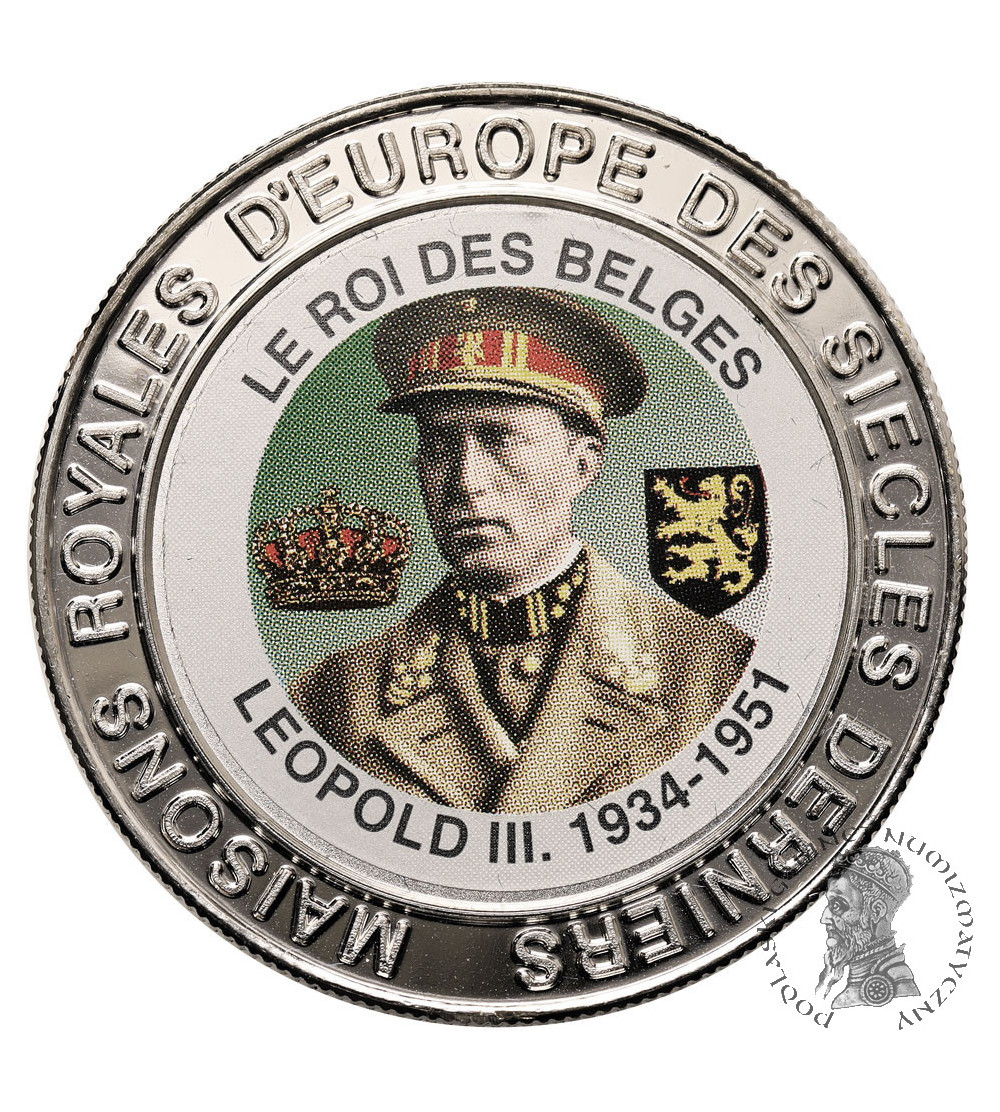 Kongo, Republika Demokratyczna. 5 franków 1999, Król Leopold III - Belgia