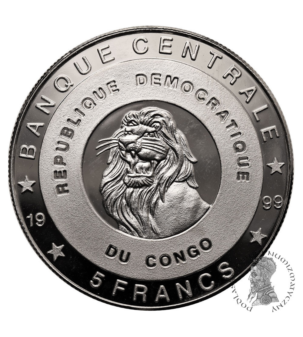 Kongo, Republika Demokratyczna. 5 franków 1999, Król Albert I - Belgia