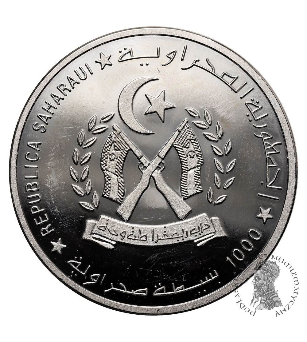 Sahara Zachodnia. 1000 Pesetas 1997, Pierwszy Człowiek na Księżycu - Neil Armstrong
