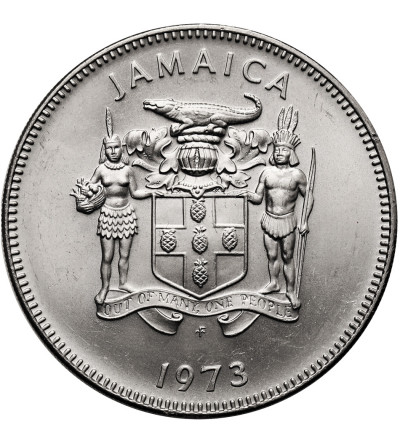 Jamaica. 25 Cents 1973, set issue (narrow legend)