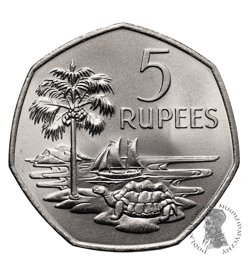 Seychelles. 5 Rupees 1972, Elizabeth II