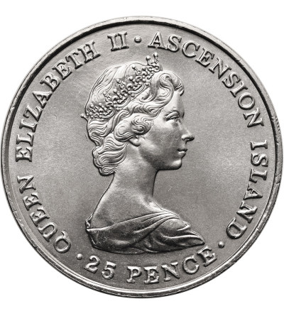 Ascension Island. 25 Pence / 1 Crown 1981, Wedding of Prince Charles and Lady Diana