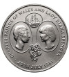 St Helena Island. 25 Pence / 1 Crown 1981, Wedding of Prince Charles and Lady Diana