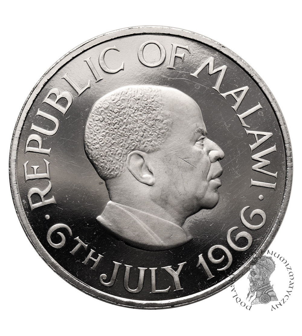 Malawi. 1 Crown 1966, Declaration of the Republic of Malawi - July 6, 1966