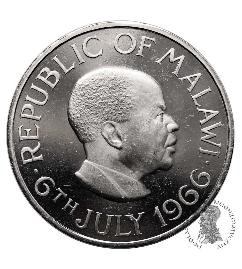 Malawi. 1 Crown 1966, Declaration of the Republic of Malawi - July 6, 1966