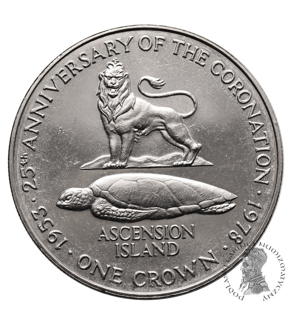 Ascension Island. 1 Crown 1978, 25th Anniversary of the Coronation of Queen Elizabeth II