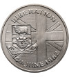 Falkland Islands. 50 Pence / 1 Crown 1982, Liberation of the Falkland Islands and the end of the Falkland Islands War