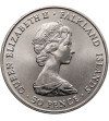 Falkland Islands. 50 Pence / 1 Crown 1982, Liberation of the Falkland Islands and the end of the Falkland Islands War