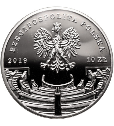 Poland. 10 Zlotych 2019, The Great Polish Economists - Roman Rybarski - Proof