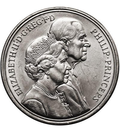 Great Britain. 5 Pounds 1997, 50th Wedding Anniversary of Queen Elizabeth II and Prince Philip