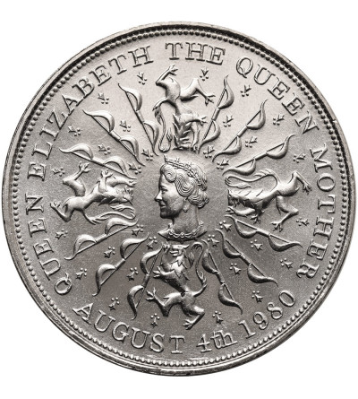 Great Britain. 25 New Pence 1980, 80th Birthday of Queen Elizabeth the Queen Mother