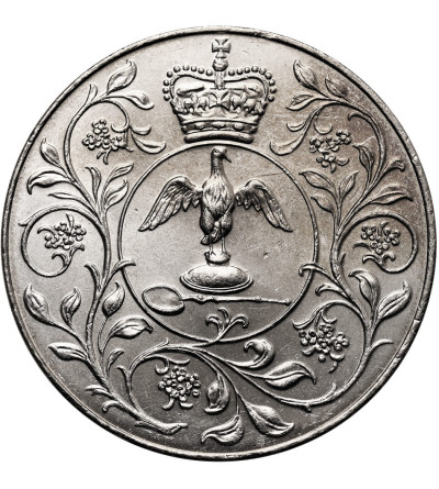 Great Britain. 25 Pence / 1 Crown 1977, 25th Anniversary of the Accession to the Throne of Queen Elizabeth II