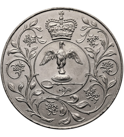 Great Britain. 25 Pence / 1 Crown 1977, 25th Anniversary of the Accession to the Throne of Queen Elizabeth II