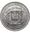 Dominican Republic. 1 Peso 1969, 125th Anniversary of the Dominican Republic