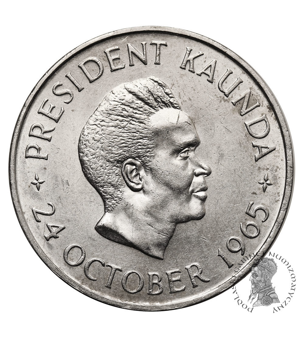 Zambia. 5 Shillings 1965, Independence of Zambia