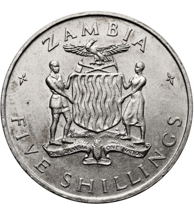 Zambia. 5 Shillings 1965, Independence of Zambia