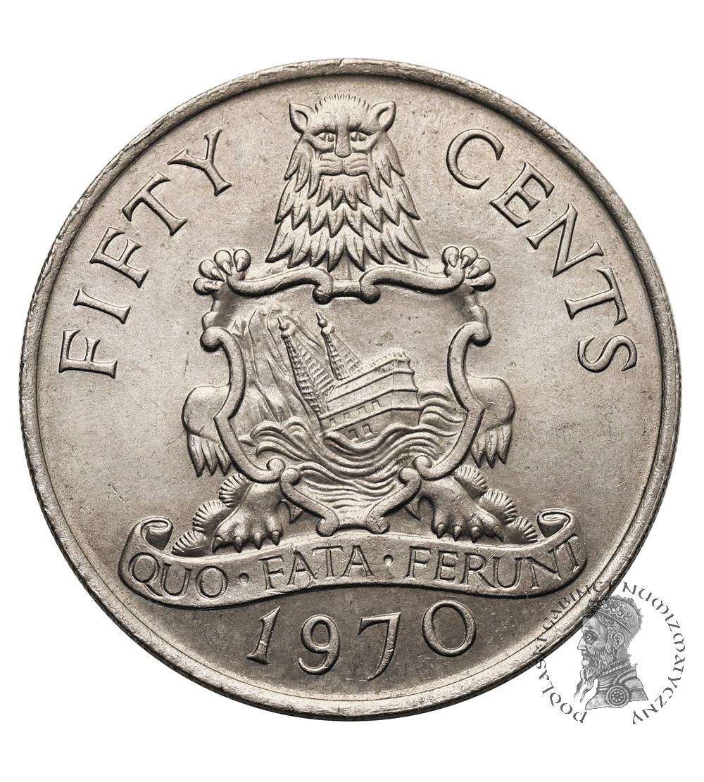 Bermuda. 50 Cents 1970