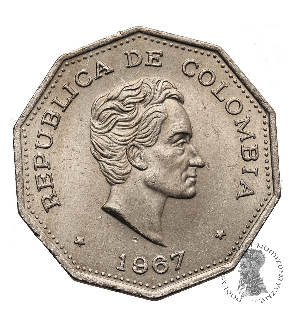 Colombia. 1 Peso 1967