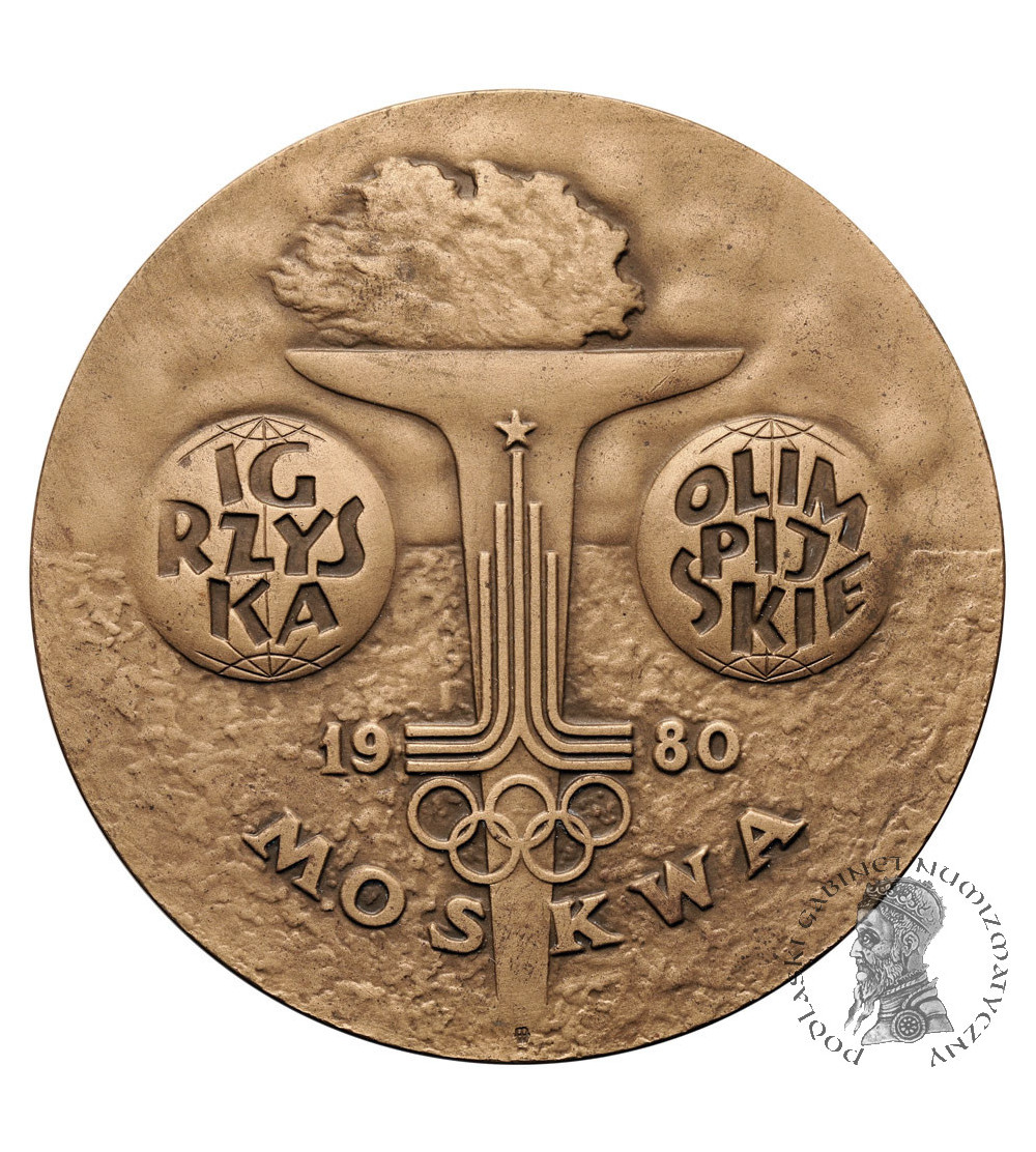 Polska, PRL (1952-1989). Medal 1980, Igrzyska Olimpijskie Moskwa 1980, P. P. Totalizator Sportowy