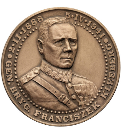 Poland, PRL (1952-1989). Medal 1989, General Franciszek Kleeberg, Battle of Kock 1939, T.W.O.