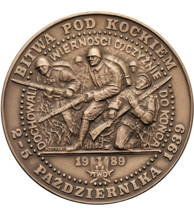 Poland, PRL (1952-1989). Medal 1989, General Franciszek Kleeberg, Battle of Kock 1939, T.W.O.