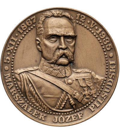 Polska, PRL (1952-1989). Medal 1988, Marszałek Józef Piłsudski, Odzyskanie Niepodległości 11 listopada 1918, T.W.O.