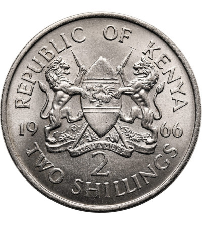 Kenya. 2 Shillings 1966 (without legend)