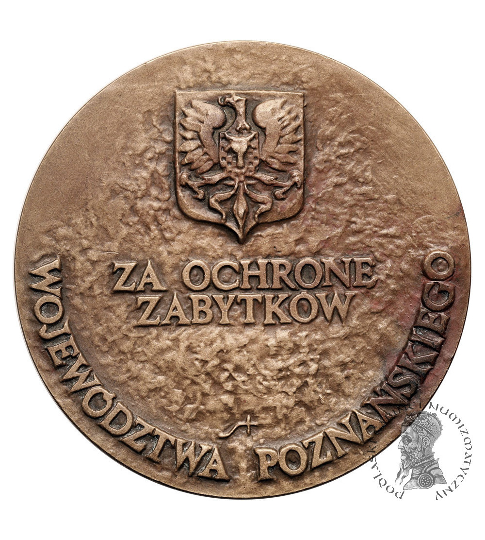 Poland, PRL (1952-1989), Poznan. Medal 1985, For the Protection of Monuments of the Poznań Province