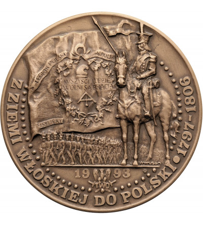 Polska. Medal 1993, Generał Jan Henryk Dąbrowski, z Ziemi Włoskiej do Polski, seria T.W.O.