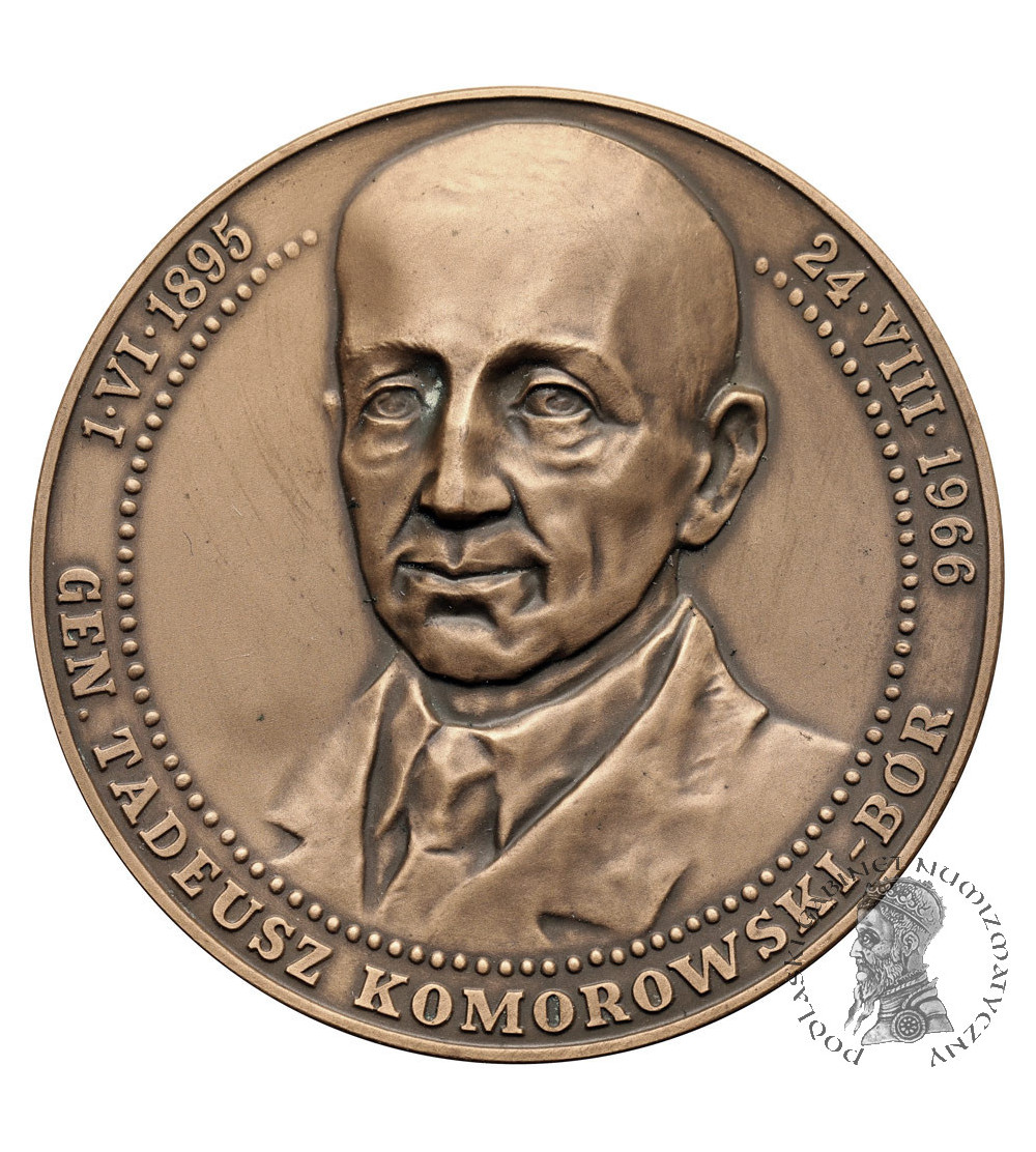 Polska. Medal 1992, Generał Tadeusz Komorowski ,,Bór", Powstanie Warszawskie 1 sierpnia 1944