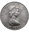 Saint Helena. 25 Pence / 1 Crown 1980, 80th Birthday Anniversary of the Queen Mother