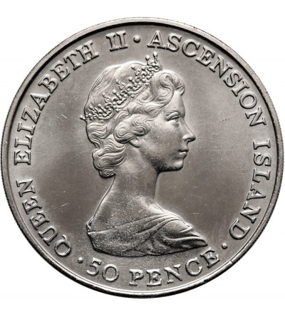 Ascension Island. 50 Pence / 1 Crown 1984, Royal Visit of Prince Andrew