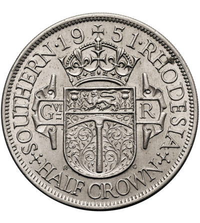 Southern Rhodesia, George VI (1936-1952). 1/2 Crown 1951