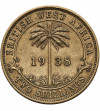 British West Africa, George VI (1936-1952). 2 Shillings 1938 KN