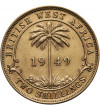 British West Africa, George VI (1936-1952). 2 Shillings 1949 H