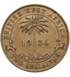 British West Africa, George V (1910-1936). 2 Shillings 1936