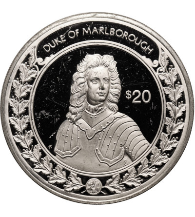 Liberia. 20 Dollars 1997, Duke of Marlborough, Series: World's Greatest Conquerors