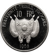 Niger. 10 Francs 1968, Lion