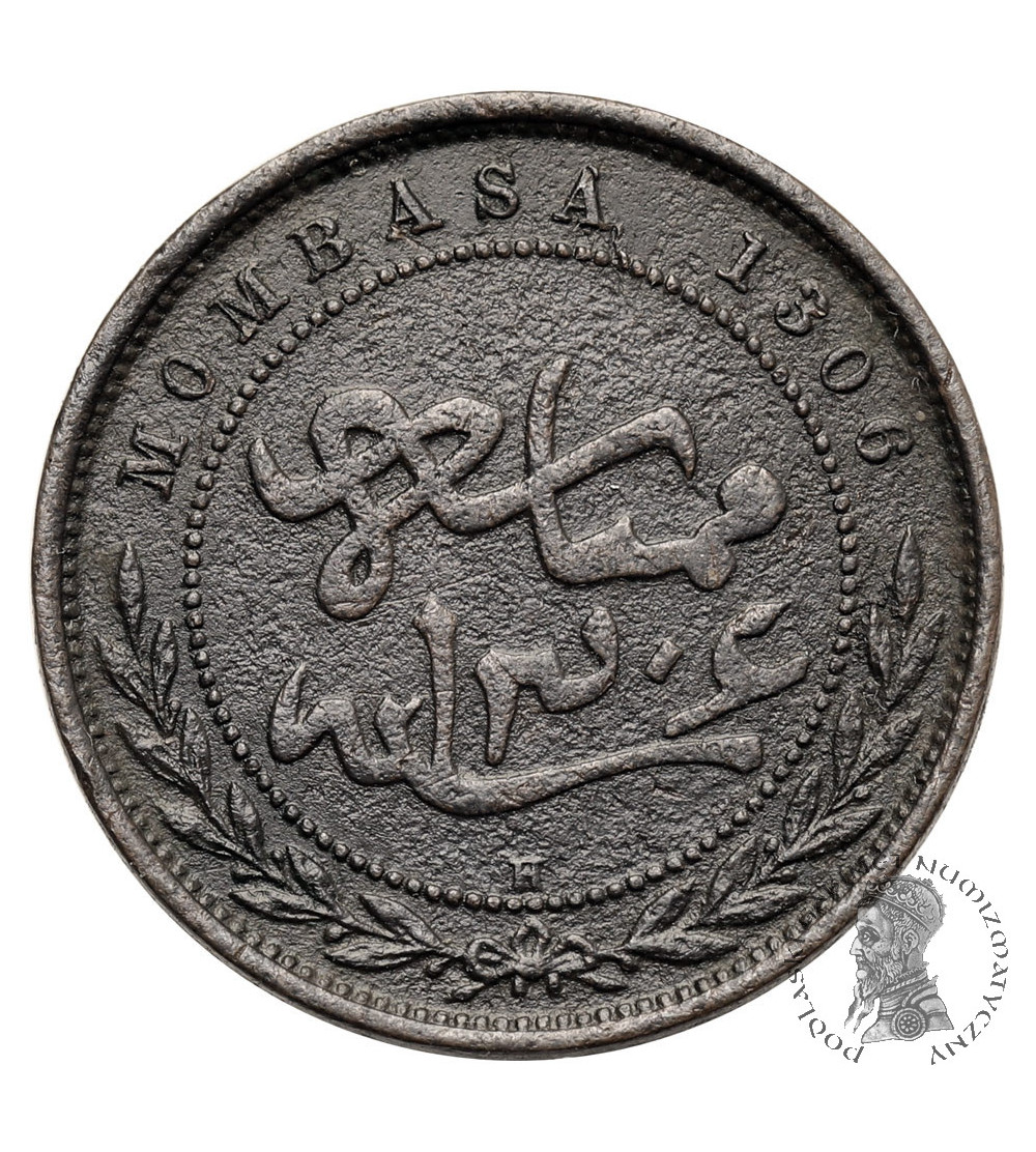 Mombasa. 1 Pice / Pysa 1888 H