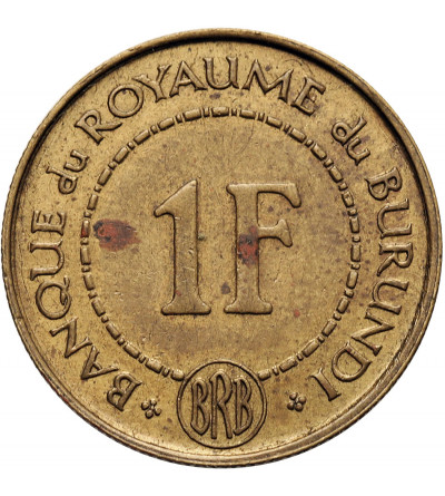 Burundi, Mwambutsa IV (1962-1966). 1 Franc 1965