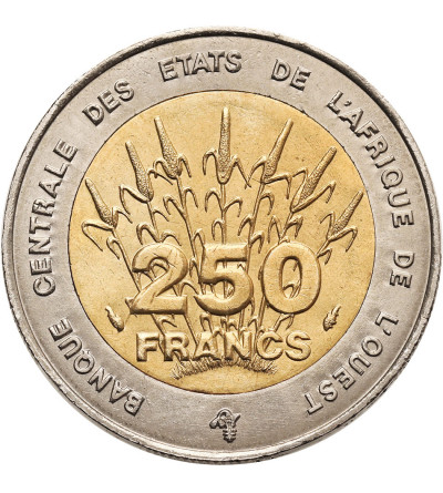 West African States. 250 Francs 1992