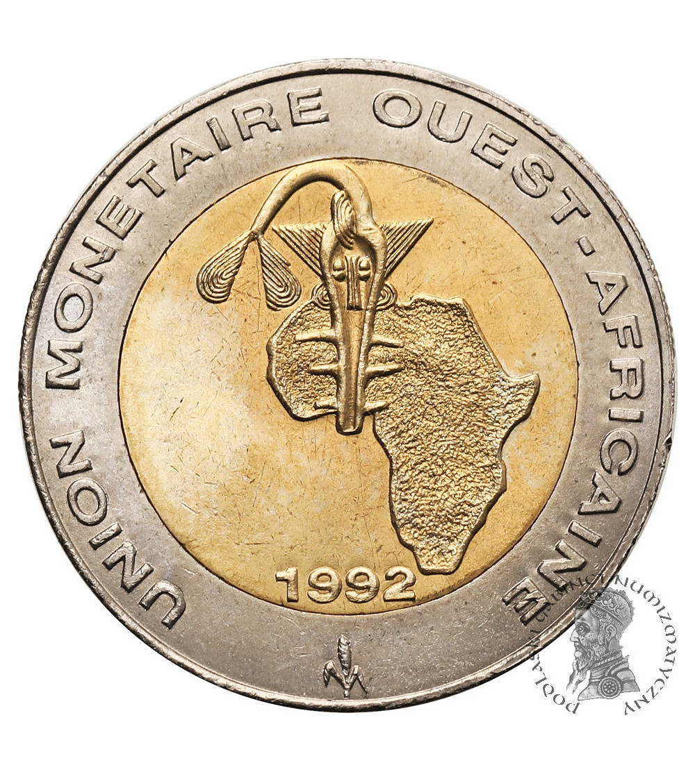 West African States. 250 Francs 1992